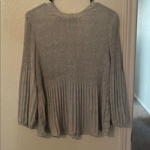 Black and white blouse